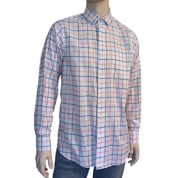 ORVIS Cotton Shirt Button Front Dress Classic Fit Window Pane Check NWOT - Picture 8 of 14